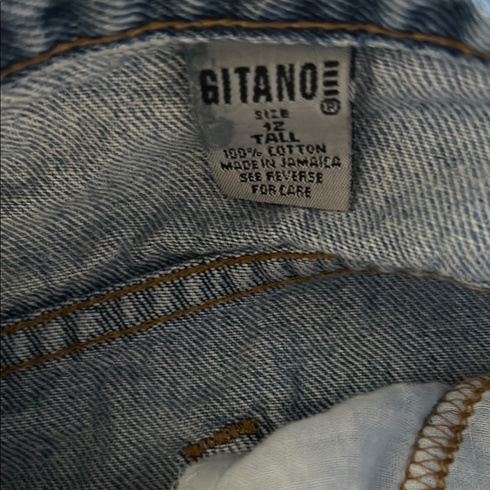 Vintage Gitano Blue Straight Leg Jeans Soft Denim - Picture 2 of 5